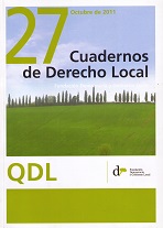 Cuadernos de Derecho Local Nº 27 (X 2011) -0