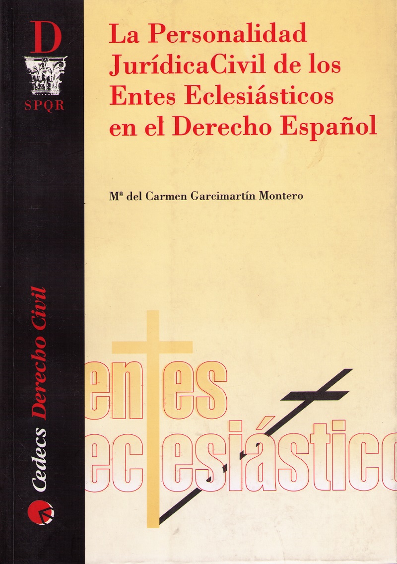 Personalidad Jurídica Civil de los Entes Eclesiásticos en el Derecho Español-0
