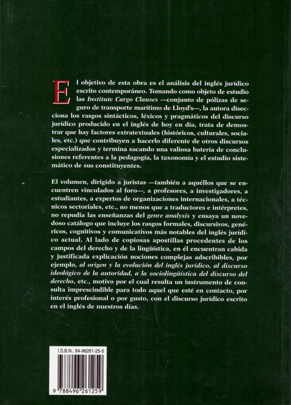 Aproximación al Discurso Jurídico en Inglés. Las Pólizas de Seguro Marítimo de Lloyd´s.-26497