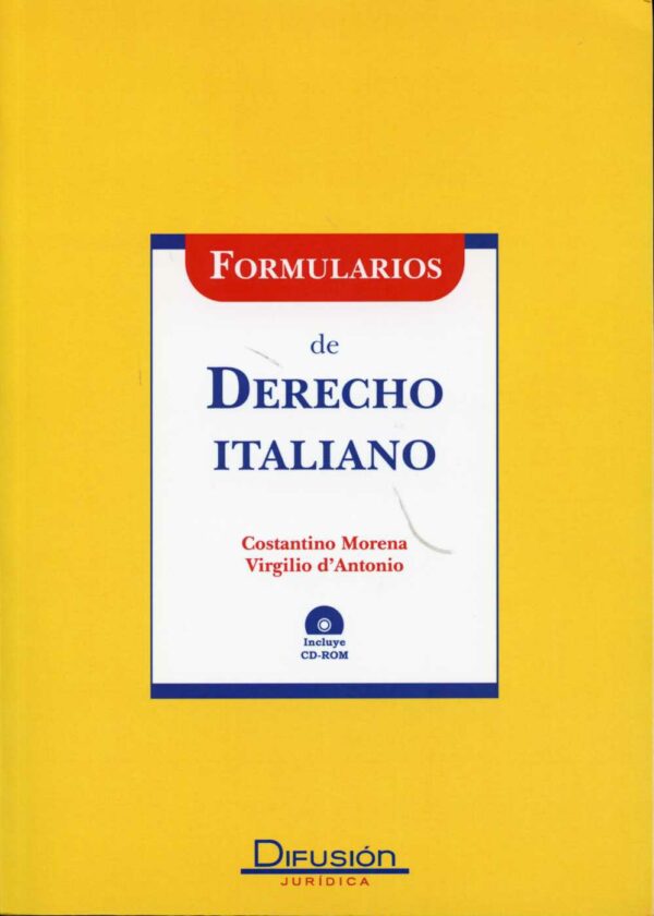 Formularios de Derecho Italiano / 9788496705852 / C. MORENA