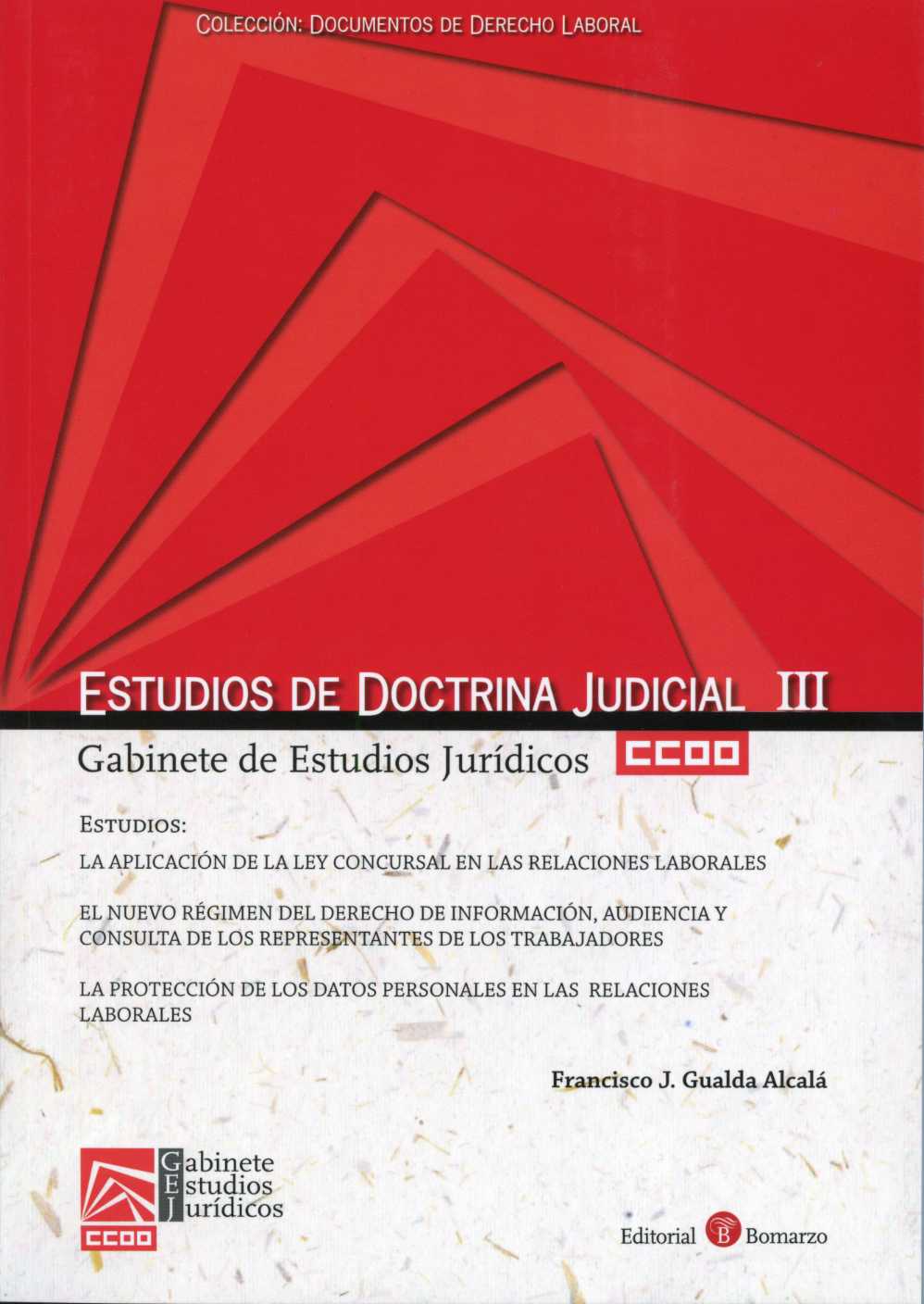 Estudios de Doctrina Judicial, III. Gabinete de Estudios Juridicos CCOO.-0