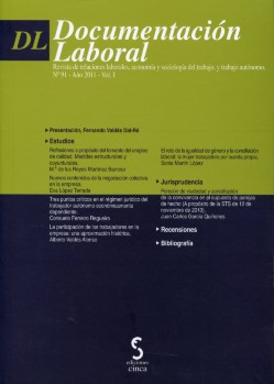 Documentación Laboral, 91. 2011 Vol. I -0