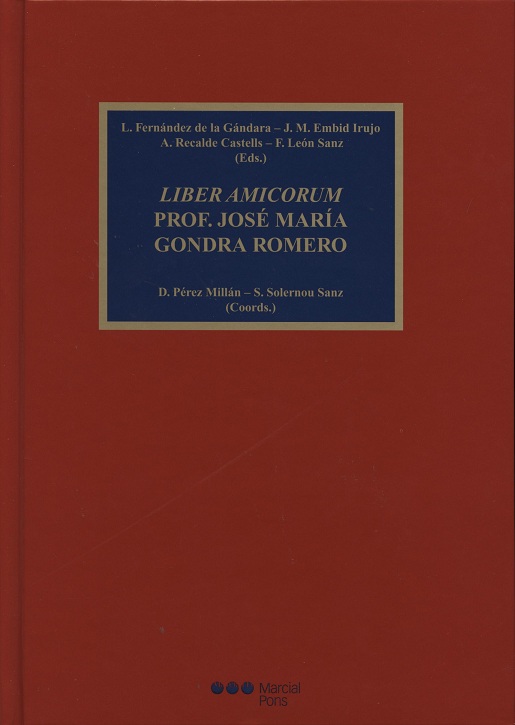Liber Amicorum Profesor José María Gondra Romero -0