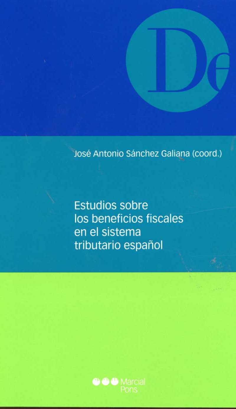 Estudios sobre los Beneficios Fiscales en el Sistema Tributario Español.-0