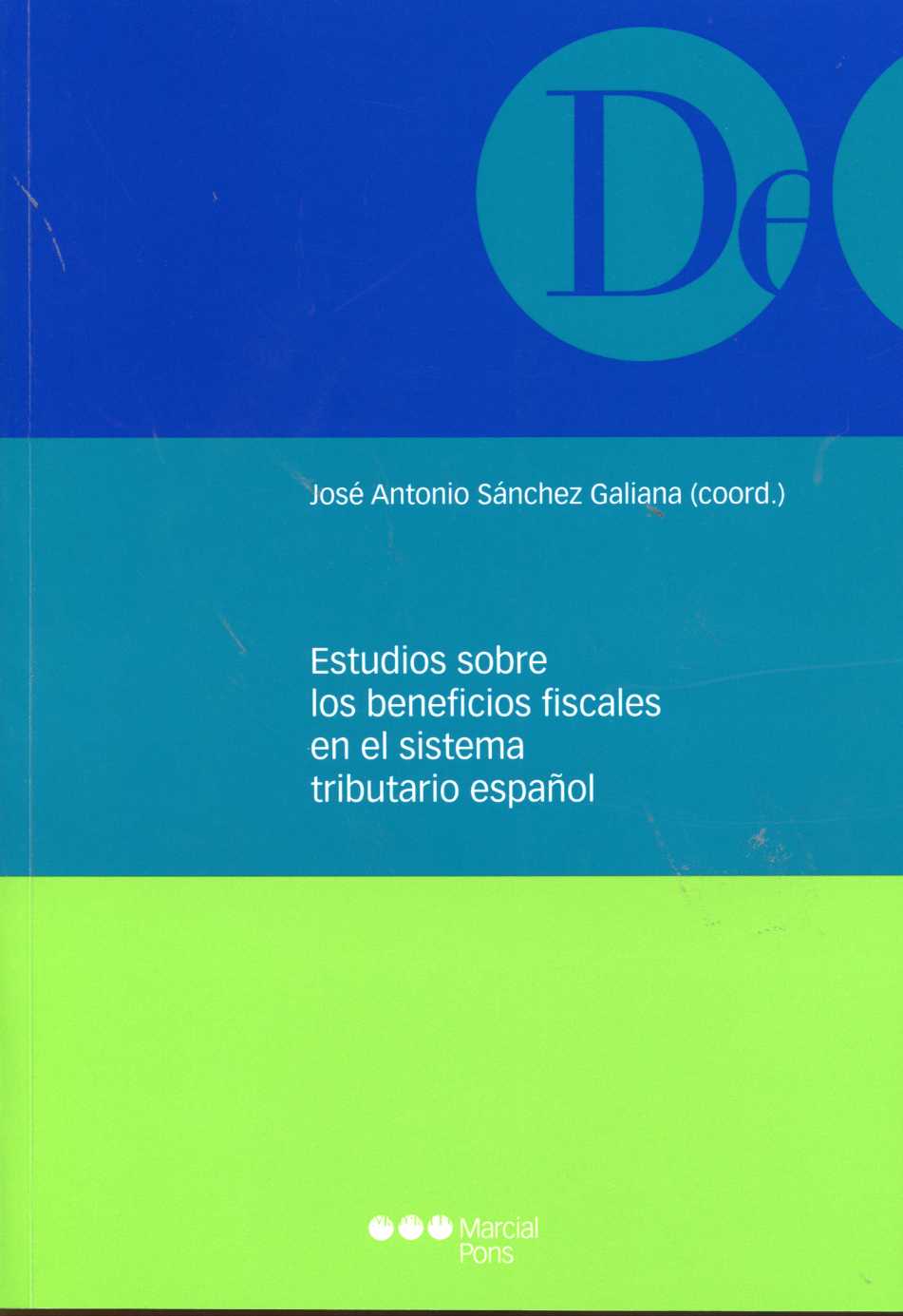 Estudios sobre los Beneficios Fiscales en el Sistema Tributario Español.-0