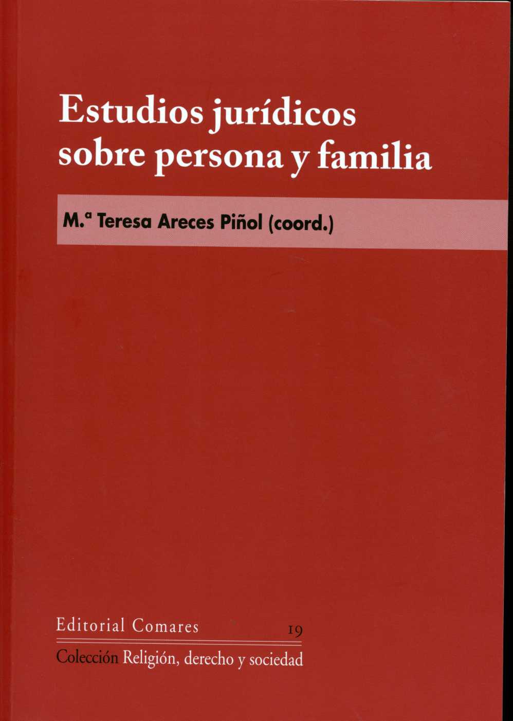 Estudios Jurídicos sobre Persona y Familia. -0