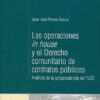 Operaciones in House y el Derecho Comunitario de Contratos Públicos. Análisis de la Jurisprudencia del TJCE.-0