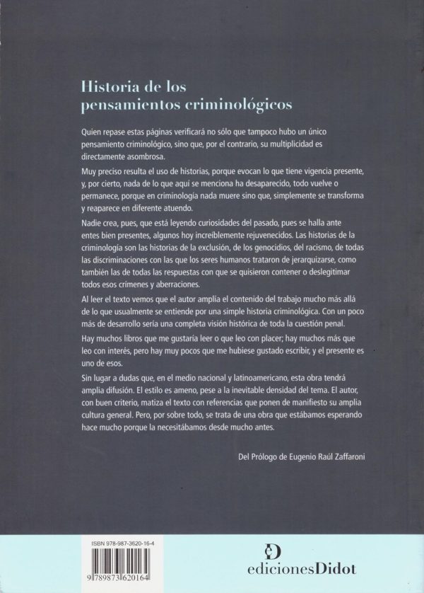 Historias de los Pensamientos Criminológicos -32690