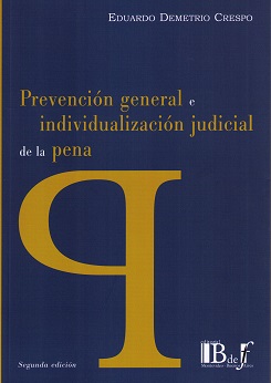 Prevención General e Individualización Judicial de la Pena 2016-0