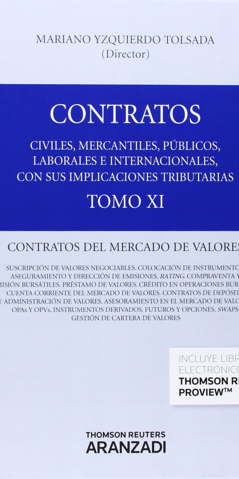 YZQUIERDO TOLSADA. CONTRATO MERCADO DE VALORES-9788490593752