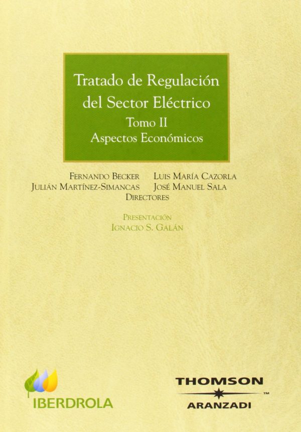 TRATADO REGULACION SECTOR ELECTRICO 2 TOMOS -9788483559024