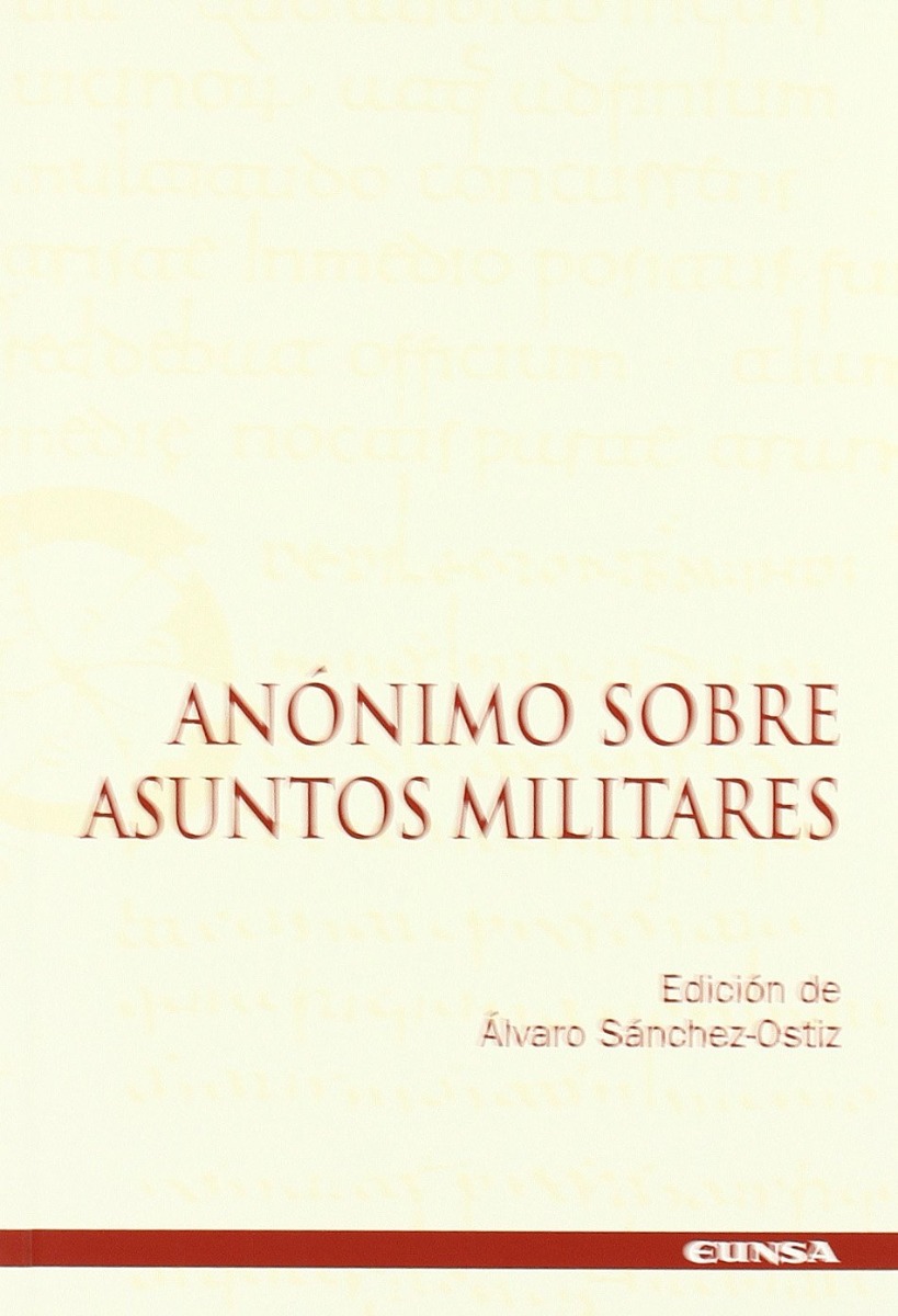Anónimo sobre asuntos Militares / 9788431322342 / A. SÁNCHEZ
