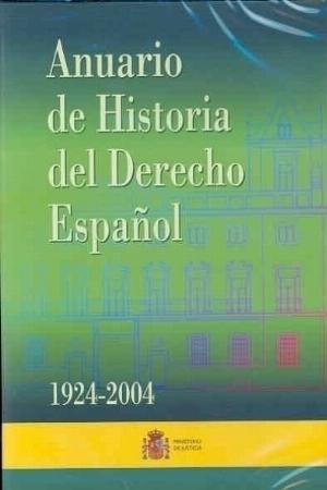 Anuario de Historia del Derecho Español. 1924-2004. DVD. -0
