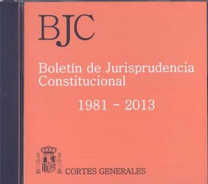 Boletín Jurisprudencia Constitucional (1981-2013) DVD 2015 -0