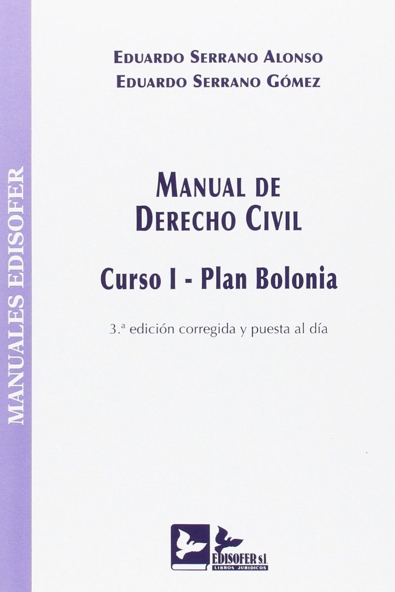 Manual de Derecho Civil. Curso I. Plan Bolonia 2016 -0