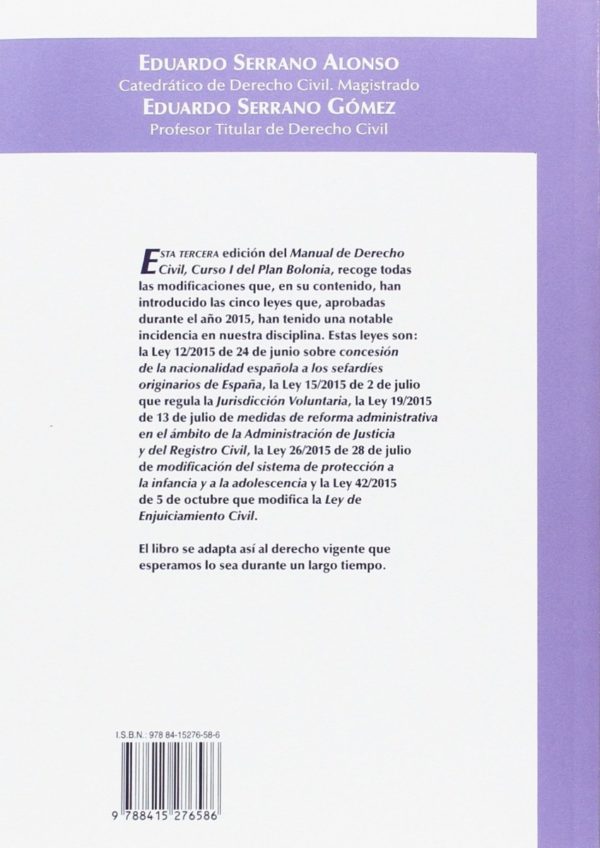 Manual de Derecho Civil. Curso I. Plan Bolonia 2016 -36148