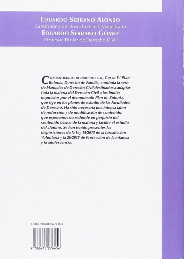 Manual de Derecho Civil. Curso IV. Plan Bolonia. Derecho de Familia-36151