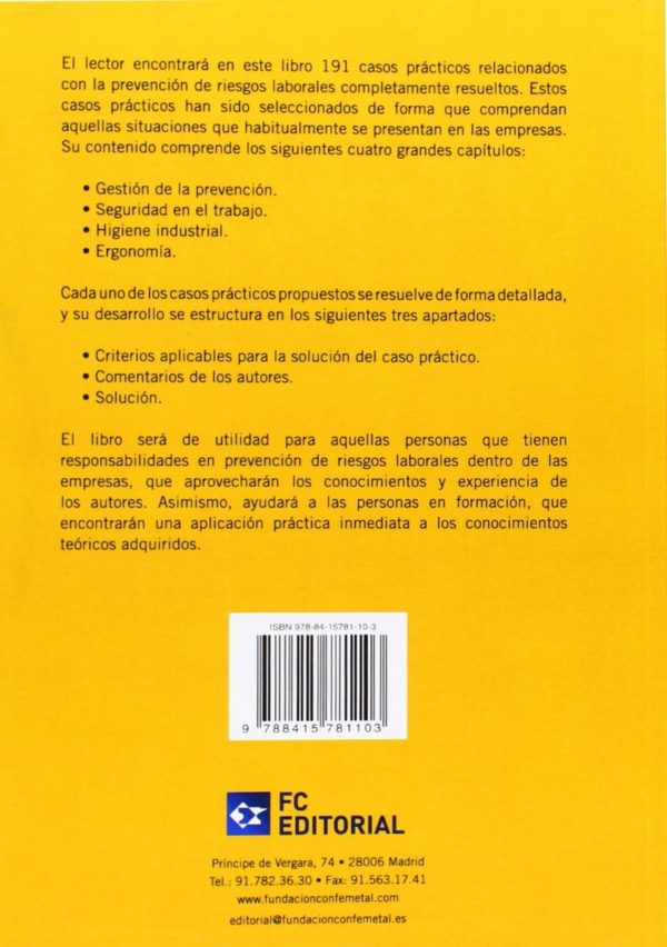 Casos Prácticos de Prevención de Riesgos Laborales 2014 -28001