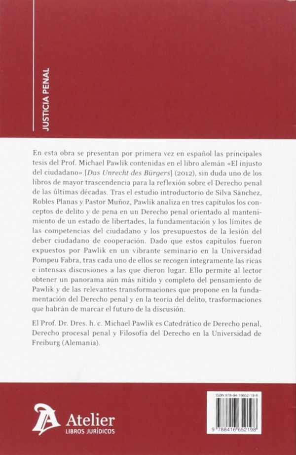 Ciudadanía y Derecho Penal. Fundamentos de la Teoría de la Pena y del Delito en un Estado de Libertades.-46588