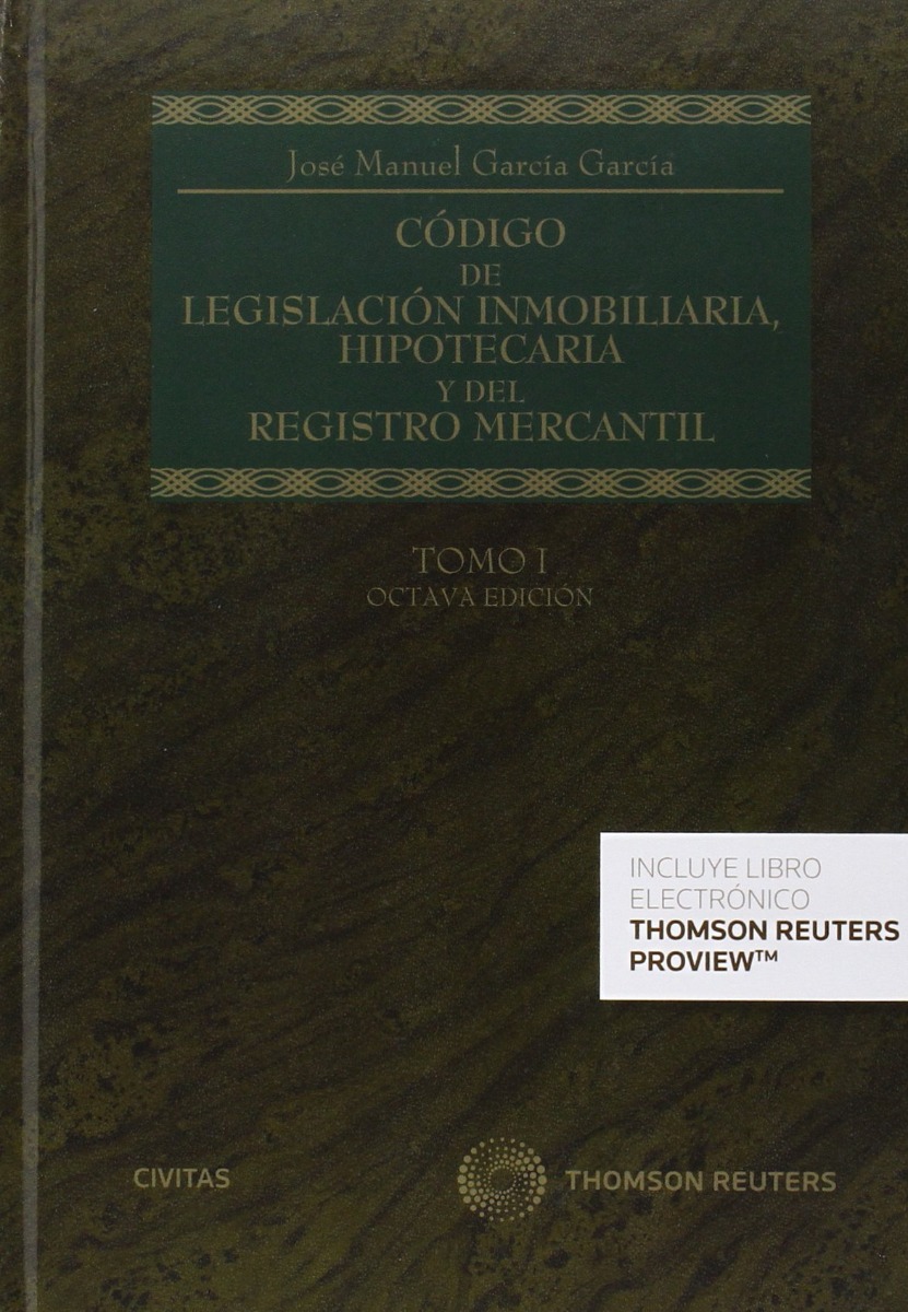Código de Legislación Inmobiliaria, Hipotecaria y del Registro Mercantil, 2 Tomos. -0