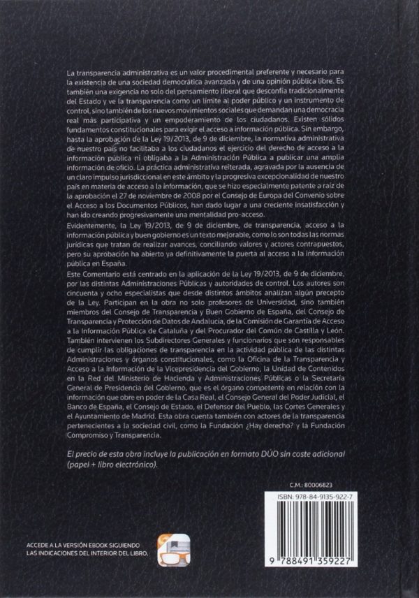 Comentario a la Ley de Transparencia, Acceso a la Información Pública y Buen Gobierno-44057