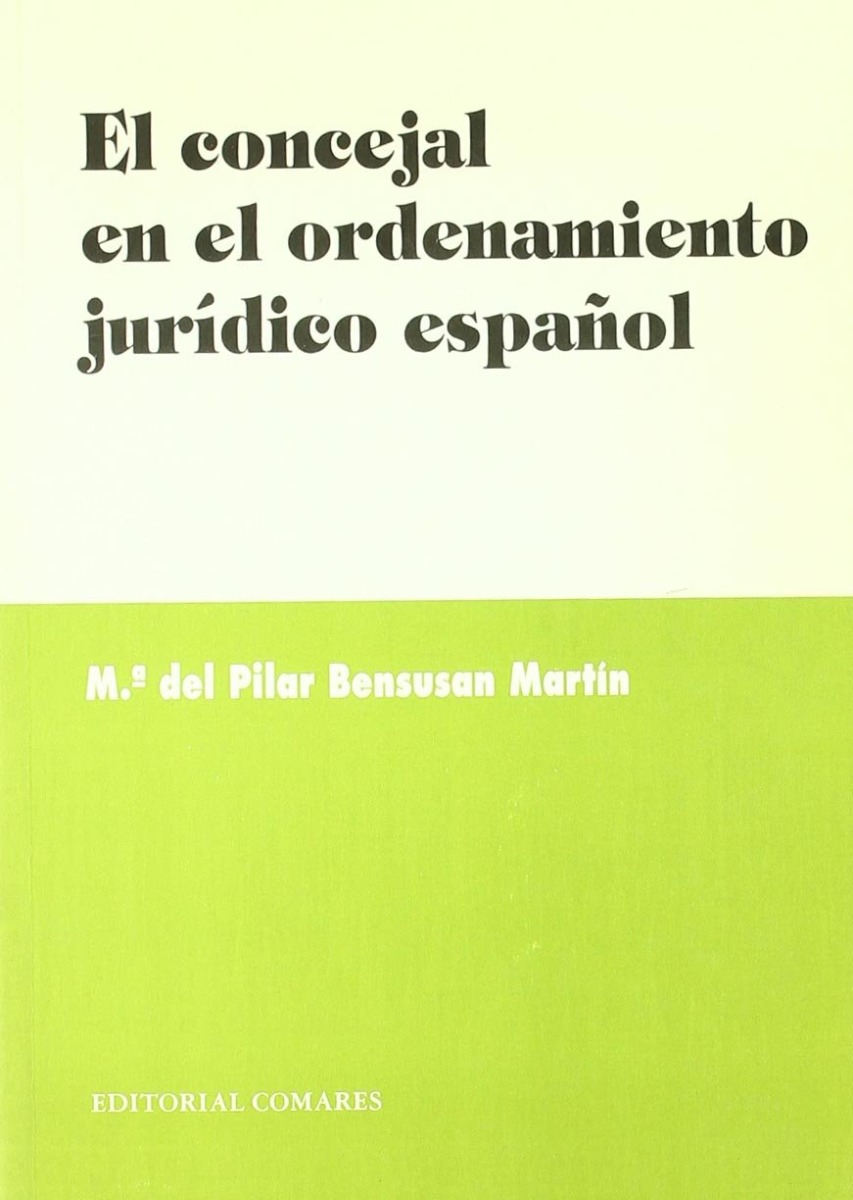 Concejal en el Ordenamiento Jurídico Español -0