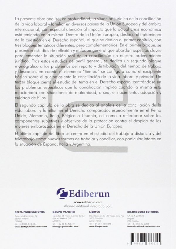 Conciliación de la Vida Laboral y Familiar y Crisis Económica. Estudios Desde el Derecho Internacional y Comparado-45958