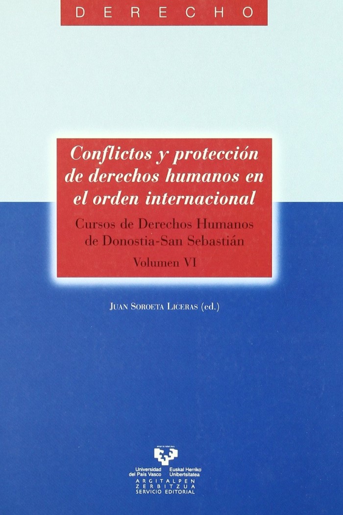 Anuario de los Cursos de Derechos Humanos de Donostia- San Sebastián. Vol. VI. Conflictos y protección de derechos humanos en el orden internacio-0