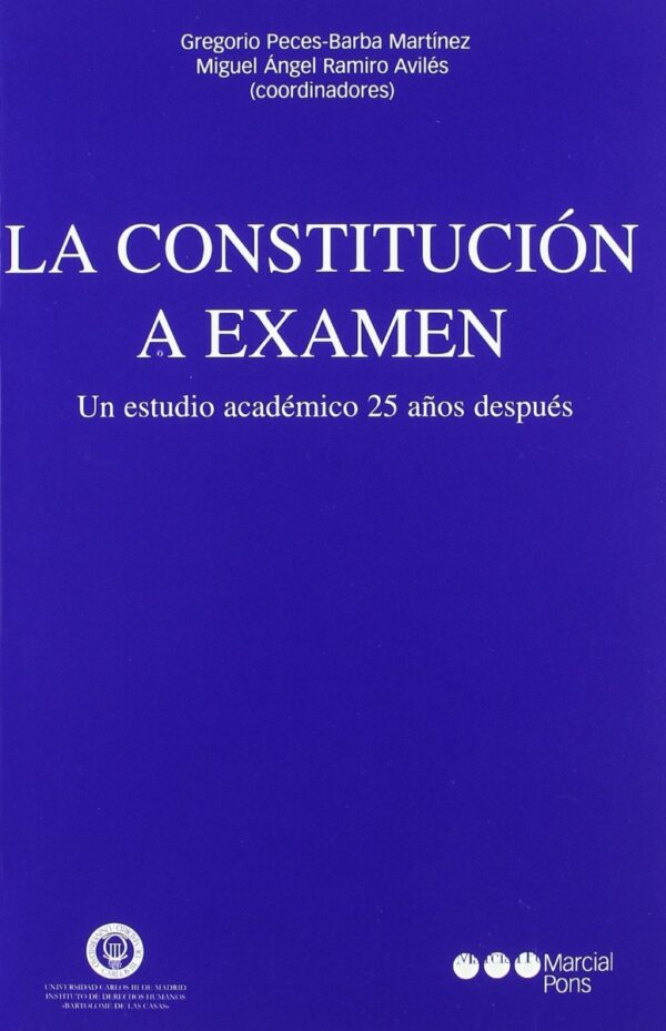 Constitución a Examen. Un Estudio Académico 25 Años Después-0