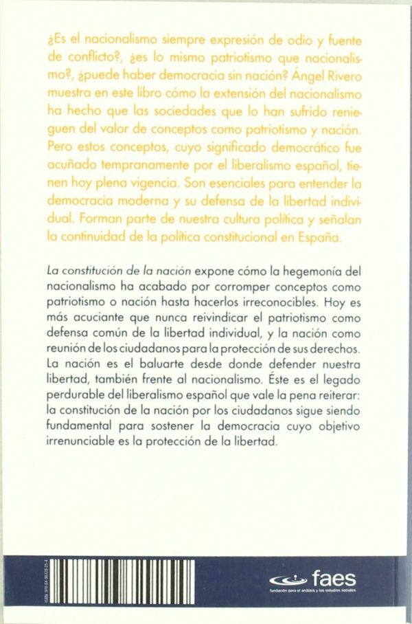 Constitución de la Nación. Patriotismo y Libertad Indiovidual en el Nacimiento de la España Liberal-55579