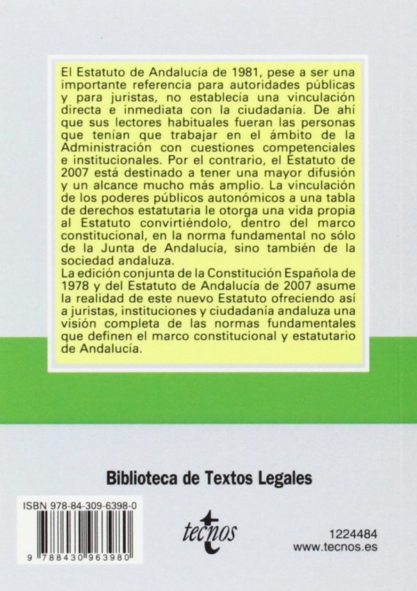 Constitución Española y Estatuto de Andalucía -43978