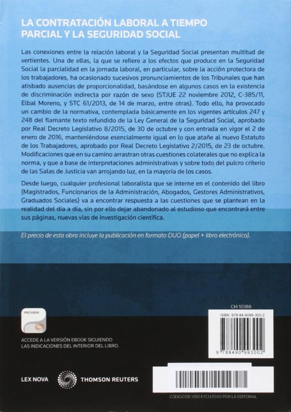 Contratación Laboral a Tiempo Parcial y la Seguridad Social -50767