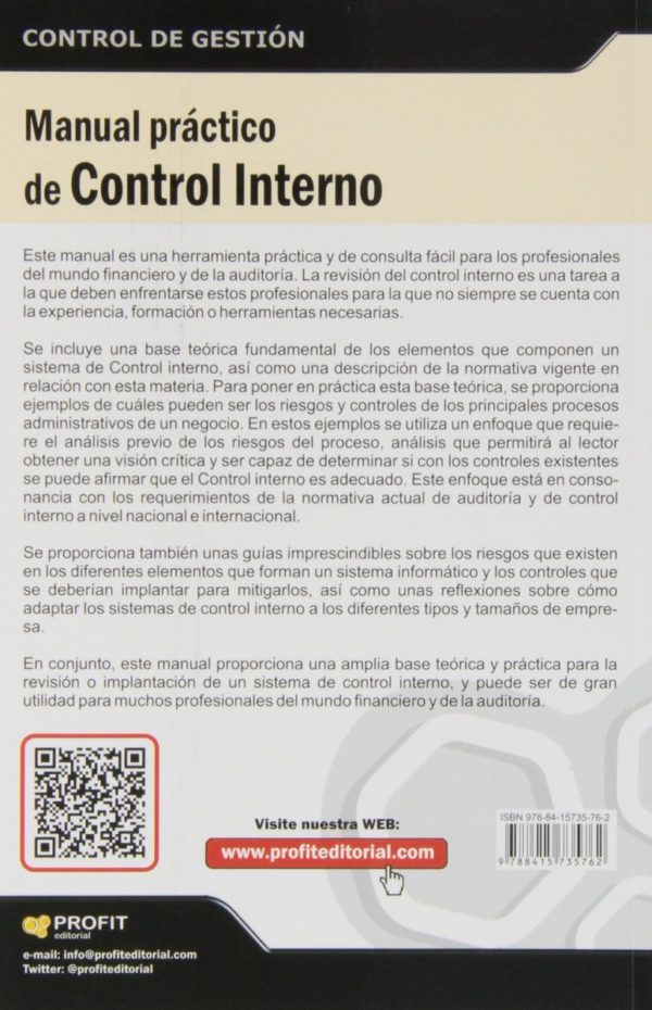 Manual Práctico de Control Interno. Teoría y Aplicación Práctica -30391