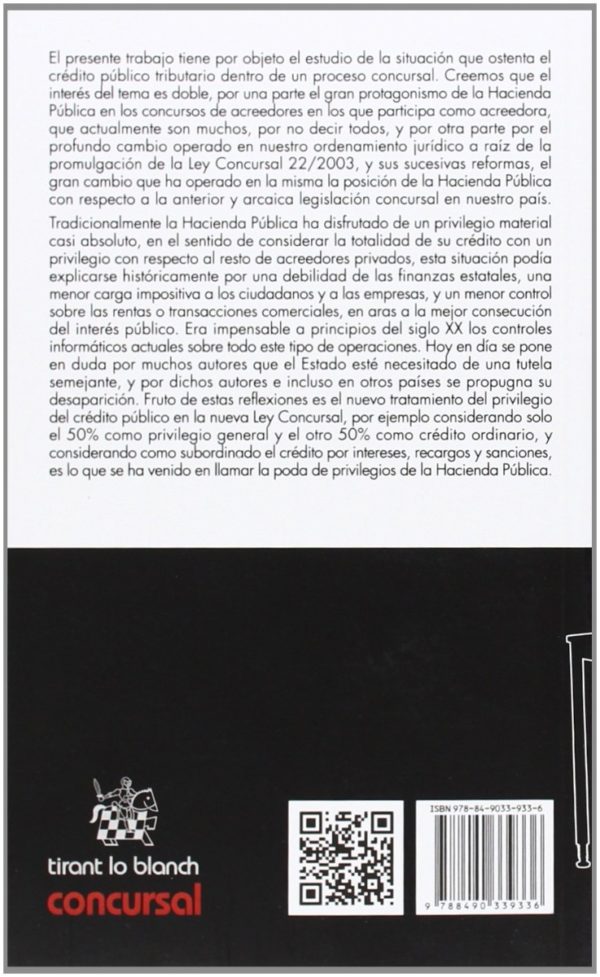 Crédito público tributario en el concurso de acreedores. Especialidades frente al crédito privado -27890