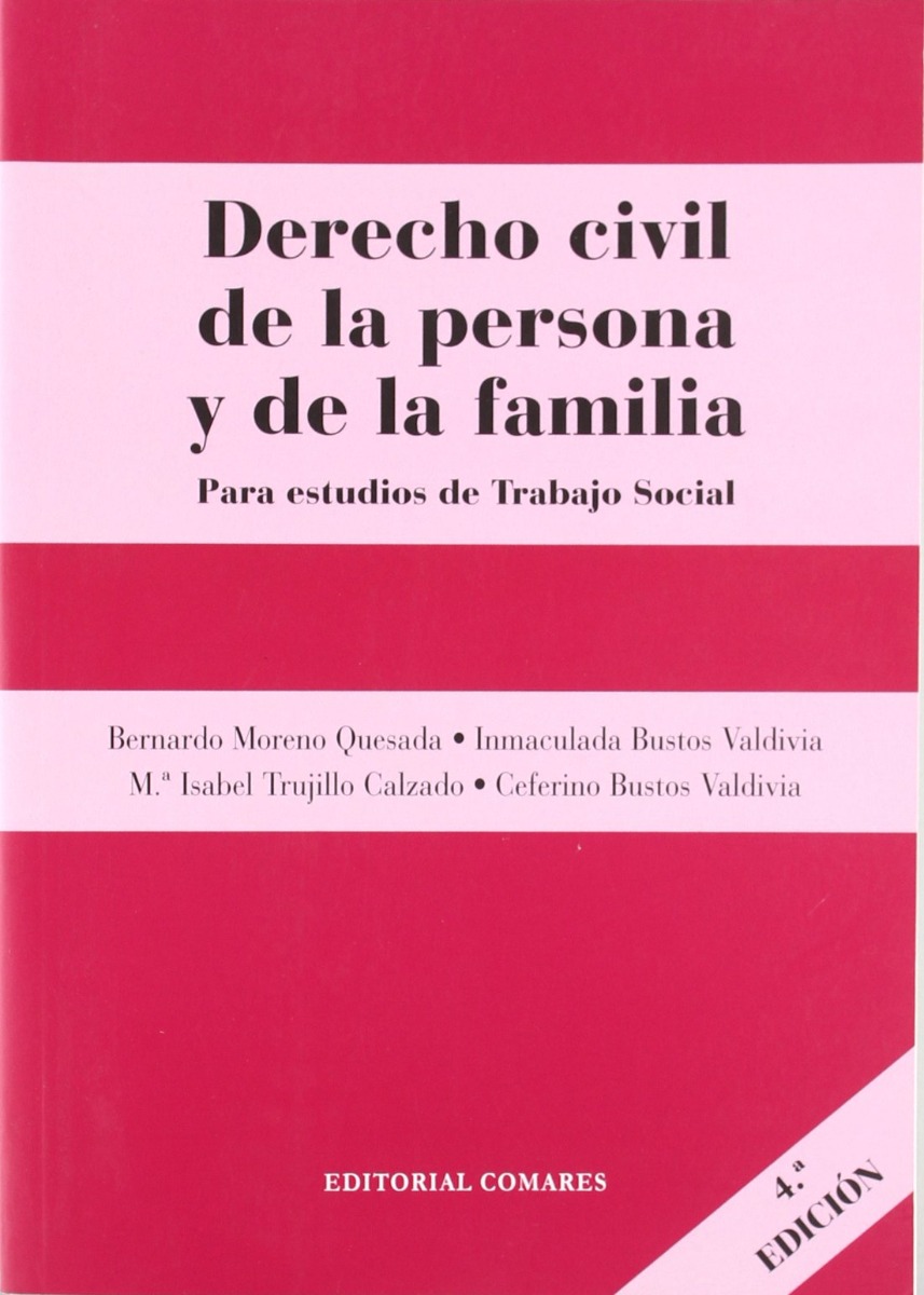 Derecho Civil de la Persona y de la Familia. Para Estudios de Trabajo Social-0
