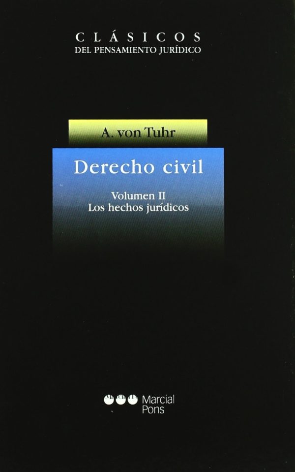 Derecho Civil, II. Los Hechos Jurídicos. -0