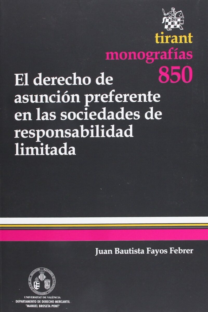 Derecho de Asunción Preferente en las Sociedades de Responsabilidad Limitada-0