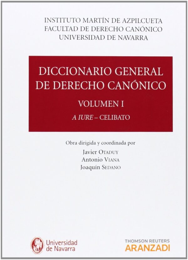 Diccionario General de Derecho Canónico 7 Tomos -0