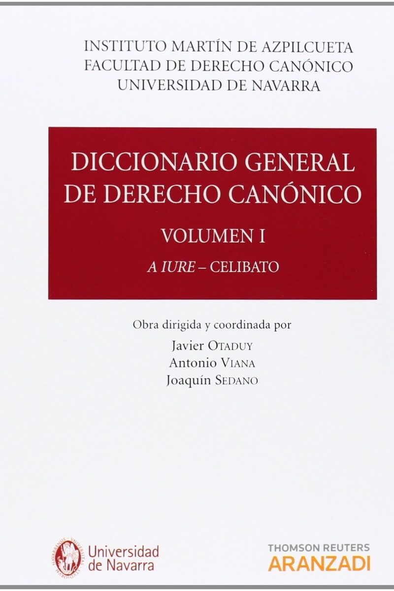 Diccionario General de Derecho Canónico 7 Tomos -0