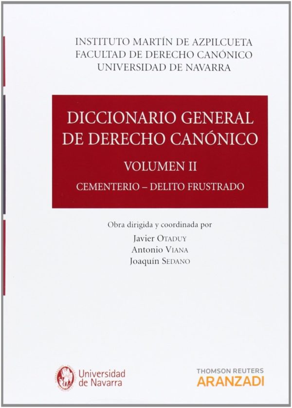 Diccionario General de Derecho Canónico 7 Tomos -49590