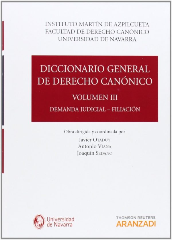 Diccionario General de Derecho Canónico 7 Tomos -49591
