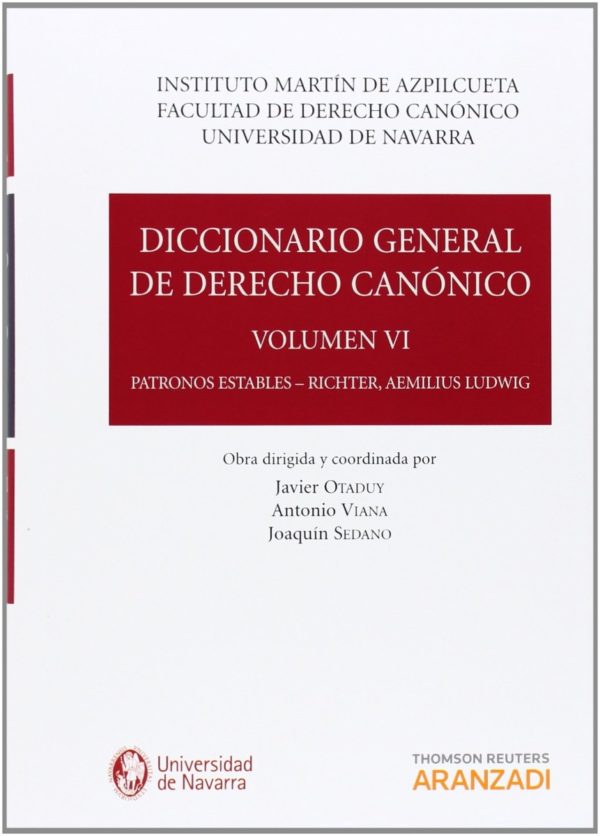 Diccionario General de Derecho Canónico 7 Tomos -49594