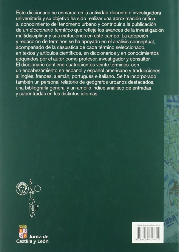 Diccionario de Términos sobre la Ciudad y lo Urbano. -31448