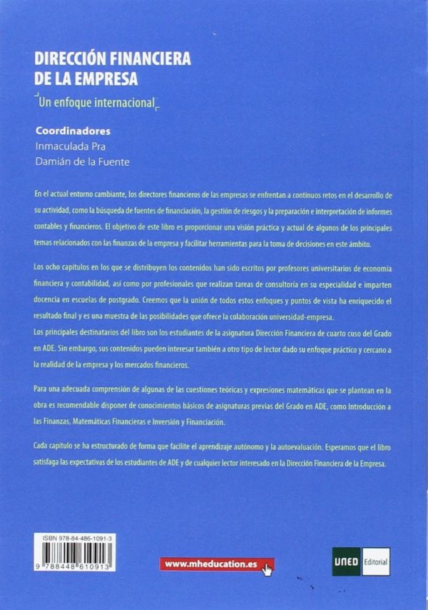 Diección financiera de la empresa. Un enfoque internacional-37780