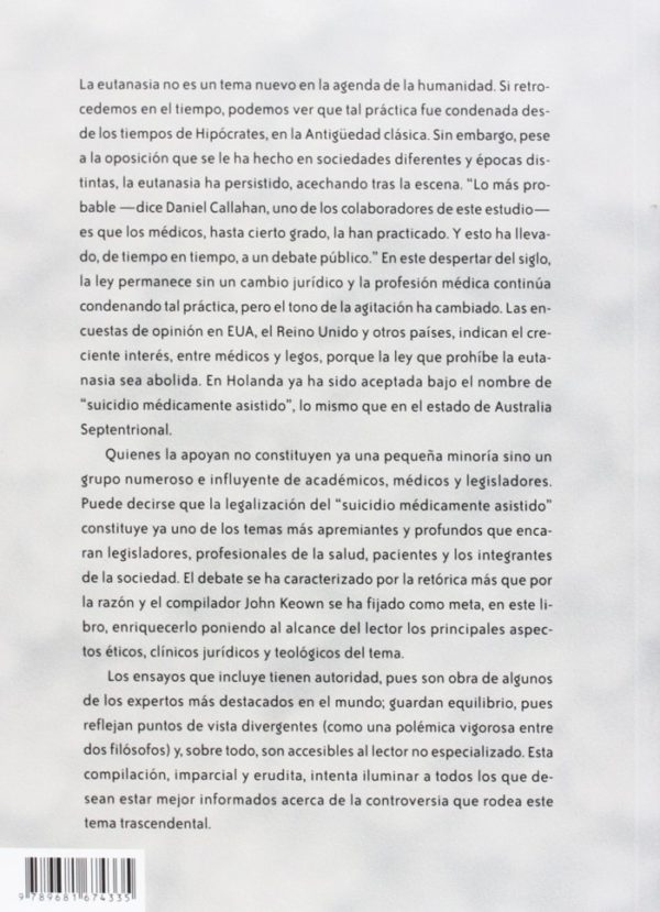 La eutanasia examinada. Perspectivas éticas, clínicas y legales-44272