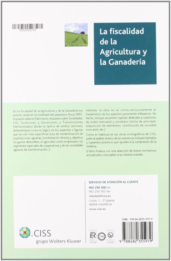 Fiscalidad de la Agricultura y la Ganadería -32808