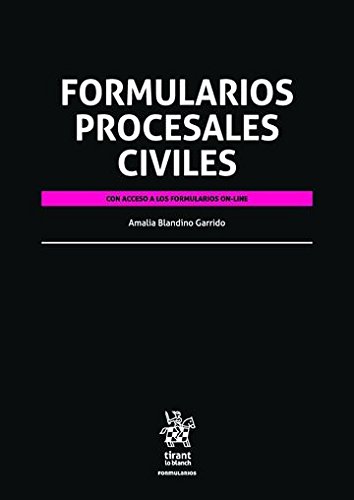 Formularios Procesales Civiles. 2016 Con acceso a la formularios online-0