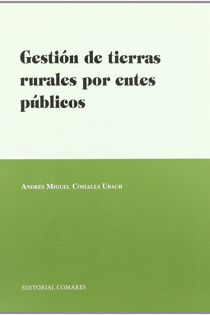 Gestión de Tierras Rurales por Entes Públicos -0