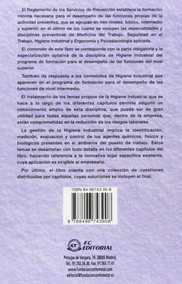 Gestión de la Higiene Industrial en la Empresa Actualizada y Revisada. -33193