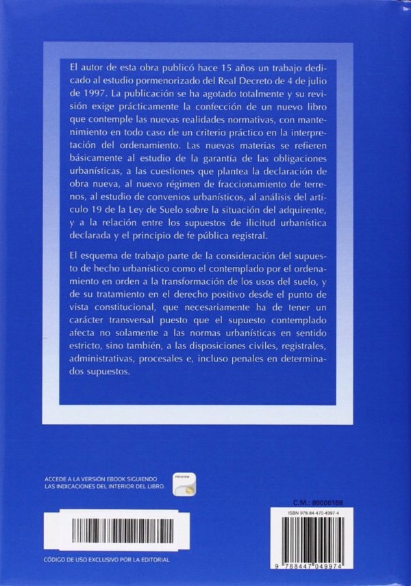 Hecho Urbanístico y su Tratamiento en el Derecho Positivo -27305